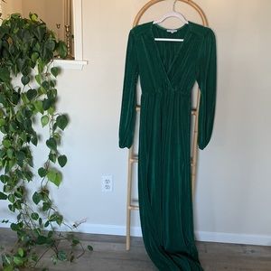 Venus pleated maxi dress